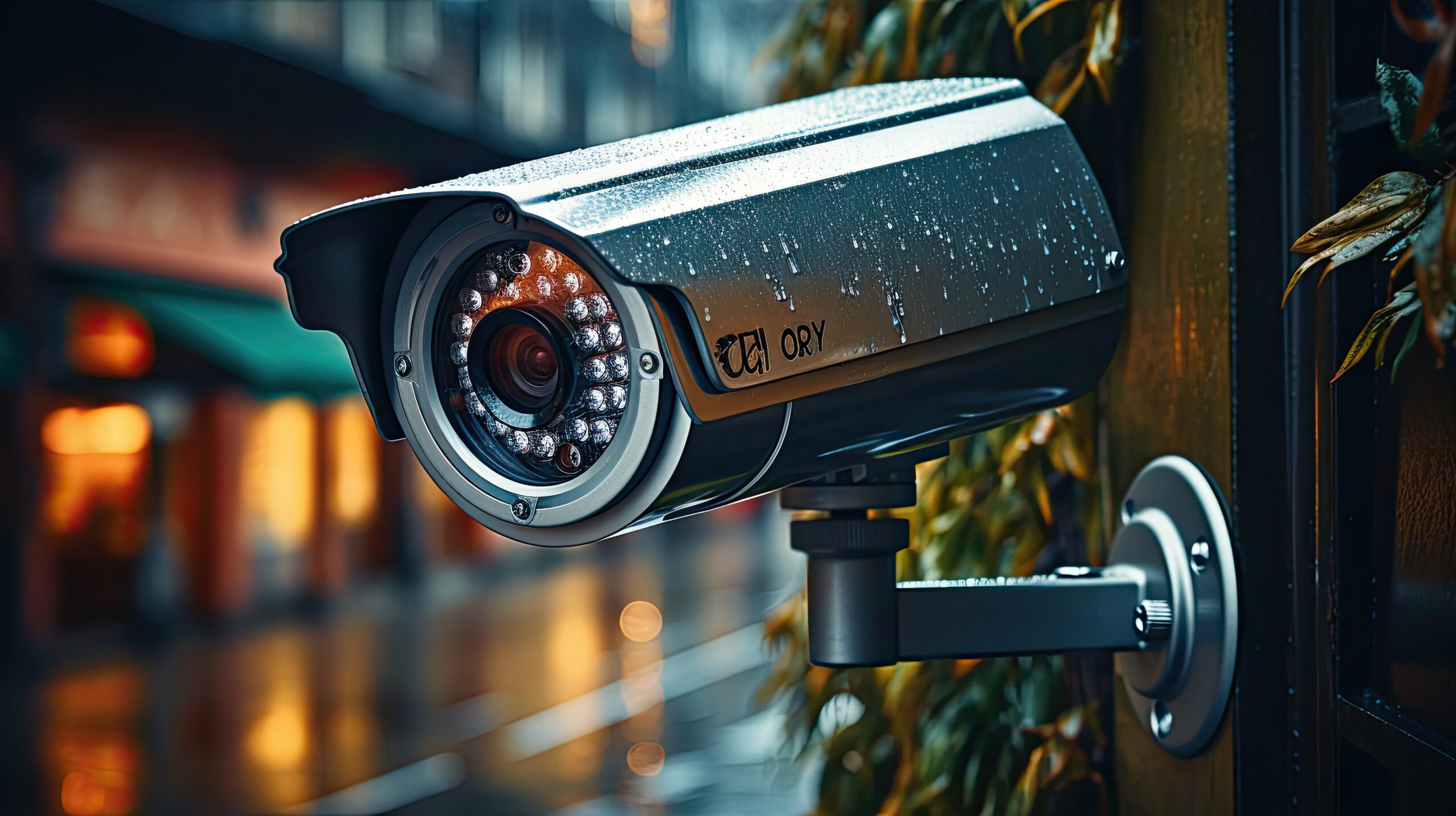 Outdoor security camera with facial recognition function, digital video surveillance system.